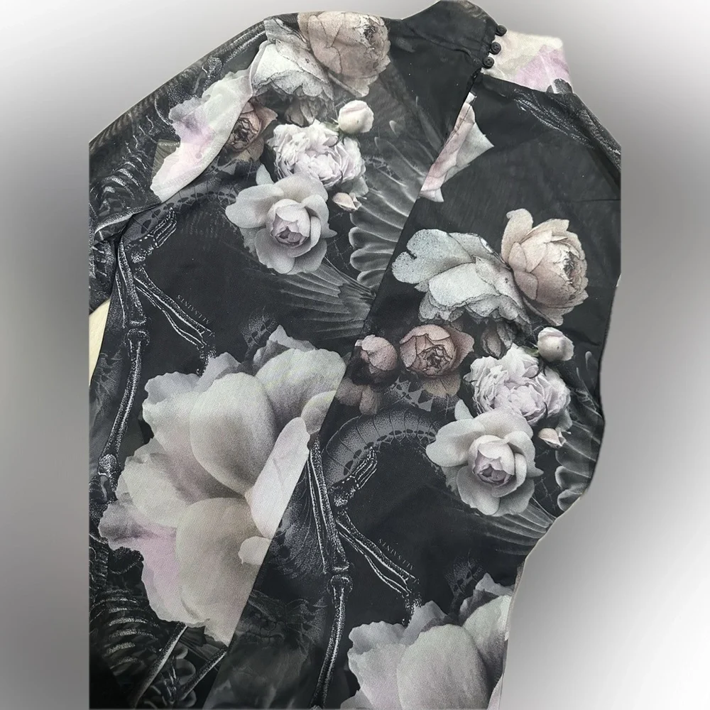 ALL SAINTS Elia Iris Micro-Mesh Bodysuit - Picture 12 of 16